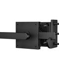 Beefy Double Sided Gate Latch For Outdoor Fences And Wood Gates With Dual Handles On Both Sides Aluminum Alloy Black Powder Coat Anti Rust