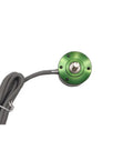 Compact Hall Effect Absolute Rotary Encoder Sensor With 180 Degree Range, green 36.5mm outer diameter front view with cable