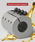 Oil-resistant Aluminum Shaft Coupling 14Mm To 20Mm Rigid Clamping Shaft Coupler with recessed screws for motors and CNC machines.