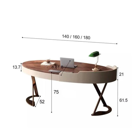 Top Shelf Ergonomic Standing Desk With Integrated Monitor Riser, Versatile Ash Wood Computer Table, 140cm-180cm size.