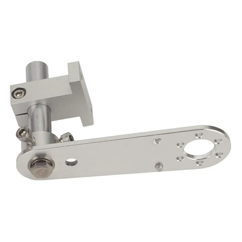 Rotating Encoder Mounting Bracket 21mm Hole Aluminum Alloy Fixing Stand for Digital Display Counter, spring type, front view