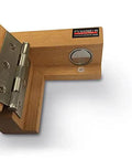 Concealed Magnetic Door Catch Set Heavy Duty Super Quiet Close For Thick Doors Over Thirty Millimeters with hinge on wood