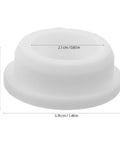 Bathtub Jet Cover 5pcs Silicone Hole Plug for 30-31mm Openings, white silicone plug measuring 3.76cm, ideal for bathtub sealing.