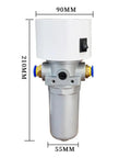 Heavy Duty Compressed Air Pipeline Heater Delivering Serious Heat With Smart Pid Temperature Control For Fast Hot Air Drying, gray metal and white control unit design.