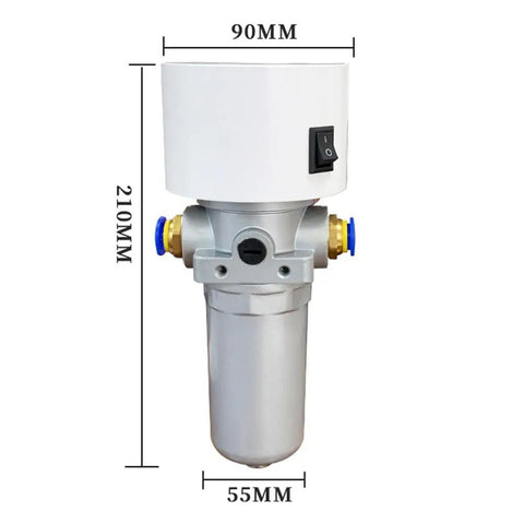 Heavy Duty Compressed Air Pipeline Heater Delivering Serious Heat With Smart Pid Temperature Control For Fast Hot Air Drying, gray metal and white control unit design.