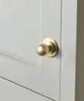 Dope Champagne Bronze Cabinet Knobs With Ribbed Backplate And Vintage Globe Drawer Pulls For DIY Furniture Restoration Solid Zinc Alloy