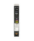 Front view of QO 15 Amp Plug In Mount Single Pole CAFCI And GFCI Dual Function Circuit Breaker with neutral plug
