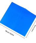 Blue Cellophane Flower Wrapping Paper For Craft Projects Cut To Size 20 Sheets Multi Use Gift Packaging Supplies For Gift Boxes Table Decor And Diy Wrapping sheet shown with dimensions 58 cm by 58 cm