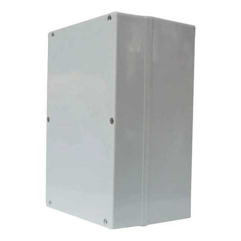 Side view of Rugged Waterproof ABS Junction Box Enclosure for Outdoor Electrical Projects IP67 Rated Weatherproof Control Box