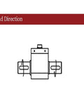 Diagram showing load direction on 5Nm To 100Nm Dynamic Torque Sensor For AC And DC Motors, Compact Torque Transducer For Precision Motor Testing.