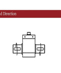 Diagram of High Precision Torque Sensor For Motor Testing 5 To 100 Nm Dynamic Torque Transducer showing load direction and rotational flow.