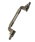 Alt Tag: Sliding Barn Door Pull Handle Hardware In Bronze Tone for Wooden Garden Gate Shed Cabinet Doors, 7.87 Inch Alloy.