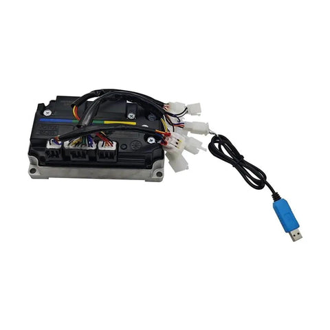 Electric Motorcycle And Scooter Motor Kit For Programmable EM100GTS 72360S 200A 3KW Brushless DC Controller with cables
