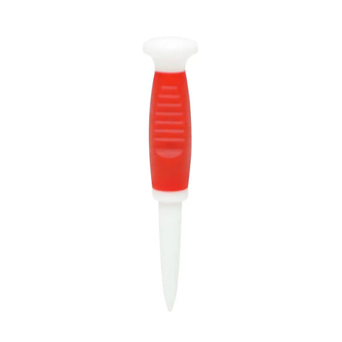Flexible Fluorescent Golf Tees In Red Orange Yellow, 8 Pack, Assorted Sizes, Virtually Unbreakable Plastic Tees For Longer Drives