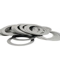 50 Piece Ultra Thin M15 By 21 By 0.1 DIN988 Stainless Steel Shim Washers Set For Precise Gap Adjustment And Quick Gear Assembly SUS304 Flat Gaskets Rust Resistant And Durable For DIY And Industrial Use, M15x21x0.1 washers