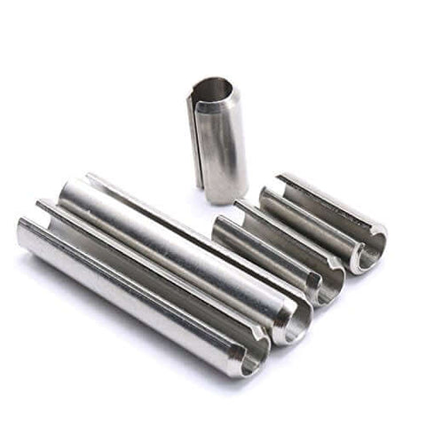 Heavy Duty Workhorse 304 Stainless Steel M2 And M2.5 Slotted Spring Pin Kit, 300Pcs with chamfered ends, various sizes displayed