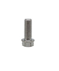 Titanium Motorcycle Bolts Set M6x1.0 Torx Hex Head Titanium Flange Bolts Dual Drive Lightweight Yet Ultra Strong Rustproof Heat Resistant Deformation Resistant Pack Of 5 single bolt front view