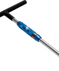 Spinner II T-Handle Three Eighths Inch Drive Knurled Bearing Mounted Nut And Bolt Removal Tool With A Grippy Padded Handle For Faster, Easier Installations And Lifetime Replacement Warranty, blue T-handle