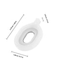 Euphonium Valve Guide Replacement Parts 3 Pack Plastic Valve Gasket For Easy Install Boosts Your Sound Quality Versatile Music Instrument Repair Gear For Musicians And Pros white plastic valve guide, 2.70 cm x 1.80 cm