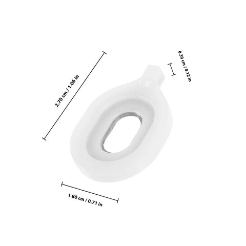Euphonium Valve Guide Replacement Parts 3 Pack Plastic Valve Gasket For Easy Install Boosts Your Sound Quality Versatile Music Instrument Repair Gear For Musicians And Pros white plastic valve guide, 2.70 cm x 1.80 cm