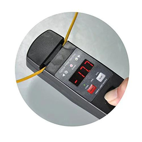 All In One Optical Fiber Identifier With Wave Respond For 800 1700 Nanometer Built In Visual Fault Locator And FTTH Tool showing power display