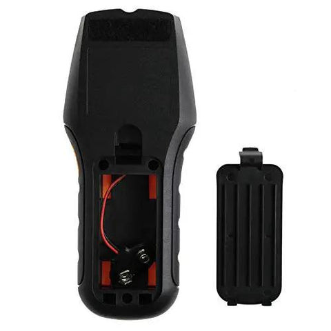 Metal Detector Wood Stud Finder Electronic Wire Sensor Cable Scanner TS78B with battery compartment open view.