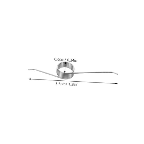 Top Notch 20 Piece Torsion Spring Replacement Kit For Trash Cans. 5-coil iron nickel spring, 3.5cm x 0.6cm