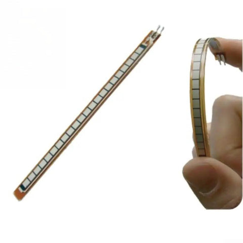 Thin Film Pressure Sensor With Bend Sensor For Precise Angle Measurement And Dope Glove Feedback Flexible Force Sensing Resistor Module For Repeated Flexing 2.2 And 4.5 Variants, bent strip