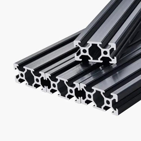 Four 39.4 Inch T Slot 2040 Aluminum Extrusion Profiles With Anodized Linear Rails European Standard Heavy Duty DIY Kit For 3D Printers CNC