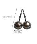 12 Pack Vintage Metal Shower Curtain Hooks With Round Glide Rings For Easy Hanging, metal hooks with size measurements