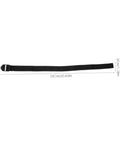 Eight Piece Aerator Sandal Straps Replacement Set for Lawn Aerator Shoes, black strap with buckle, 53cm length.