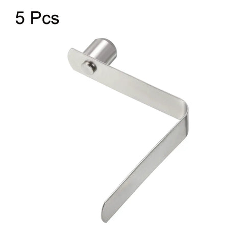 Hella Durable Manganese Steel Push Button Spring Clips 11X9mm, 5 pack steel clips ideal for outdoor camping gear and quick installs.
