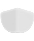 Close-up of Three Sided Silicone Corner Protectors Pre Taped Edge Guards for Kid Safe Babyproofing Furniture, white silicone pad
