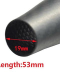 Close-up of 2Pcs 53mm 3K Woven Carbon Taper Grip Handle With PU Inside, showing interior diameter for rod building and repair.