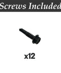 Carbon Steel Self Closing Vinyl Fence Gate Hinge And Latch Hardware Kit With 2 Hinges And 1 Latch For Vinyl Or Wood Fences, screws included