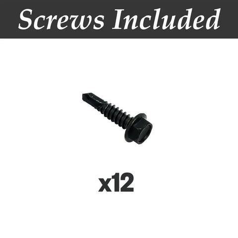 Stainless Steel Self Closing Gate Hardware Kit For Vinyl And Wood Fences With 2 Hinges And 1 Latch Black Powder Coated Includes 12 screws