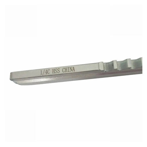 Heavy Duty One Eighth Inch Keyway Broach In High Speed Steel For CNC Broaching Machines Boss Grade Keyway Cutter, side detail view