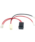4 Hole Battery Wire Harness For Razor MX350 MX400 Dune Buggy Dirt Quad Pocket Mod Pocket Rocket Sport Mod Ground Force With 14 Gauge Copper Wire 30cm Connector Harness And 15cm Fuse Harness, including connectors and red-black wires