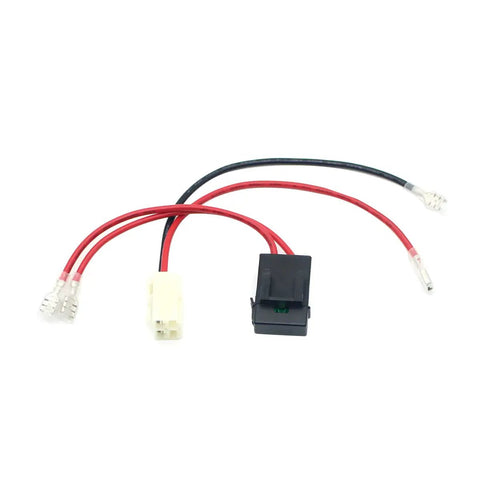 4 Hole Battery Wire Harness For Razor MX350 MX400 Dune Buggy Dirt Quad Pocket Mod Pocket Rocket Sport Mod Ground Force With 14 Gauge Copper Wire 30cm Connector Harness And 15cm Fuse Harness, including connectors and red-black wires