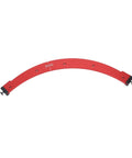 Heavy Duty Aluminum Alloy Router Jig For R250 Radius Rounded Edges With High Contrast Scales angled view of red radius template