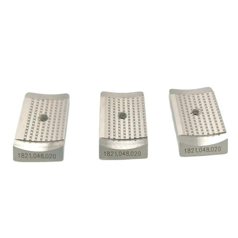 Tooth Plate 1821.048.020 Replacement Spare Part For BXT2 And BXT2-19 Battery Powered Plastic Strapping Tools Heavy Duty Build For Quick Install No Fuss Precision Tooth Alignment And Reliable Strap Tensioning, metal spare part shown front view