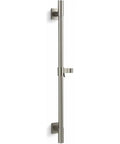 Awaken Deluxe 24 Inch Shower Slide Bar in Vibrant Brushed Nickel with Adjustable Mounting Brackets and Handshower Angle