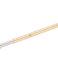 100 Pcs Spring Loaded Pogo Pin Set With Brass Concave Head For Stable High Frequency PCB Testing And Repeated Contacts, 2.02mm Tube Diameter