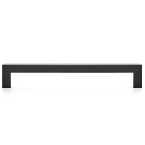 10 Pack Seven And A Half Inch Square Cabinet Handles Matte Black Pulls For Kitchen Cupboards And Drawers Modern Hardware