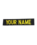 Custom Uniform Embroidered Name Tape For Army Air Force And Police Sew On Or Hook Fastener Black With Your Text And Embroidery Color