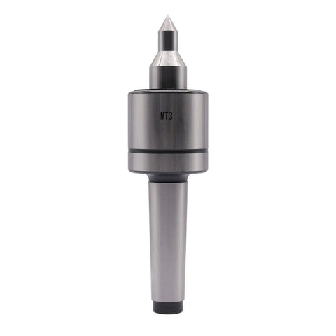 Beefy Triple Bearing Long Nose Live Center For Lathe Tailstock, Heavy Duty 60 Degree Point, 440 Lb Load Capacity, 0.000197 Inch Accuracy