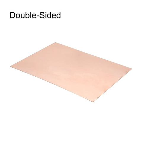 Double Sided FR4 Copper Clad PCB 200 By 150mm 0.8mm Thick Copper Plated Universal Prototype Circuit Board flat view
