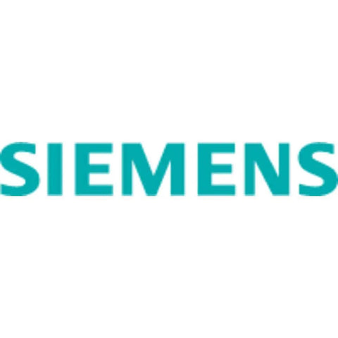 SIEMENS logo on white background for Rugged 24 Volt DC Industrial Power Supply 10 Amp Single Phase 120 230 VAC Input Compact 70 By 125 By 125 Mm Ideal For Control Panels And Automation Gear.