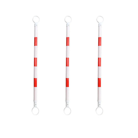 Slick Telescopic Cone Bar For Job Sites And Street Block Parties Smooth Retractable Plastic Lane Divider Adjustable Traffic Pole Extends To Six Feet No Sweat Setup Crowd Control Gear Included