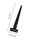 10 Pack Galvanized T Shape Heavy Duty Hinges For Outdoor Gates Barn Doors Sheds And Furniture Durable Iron Hardware Easy Install